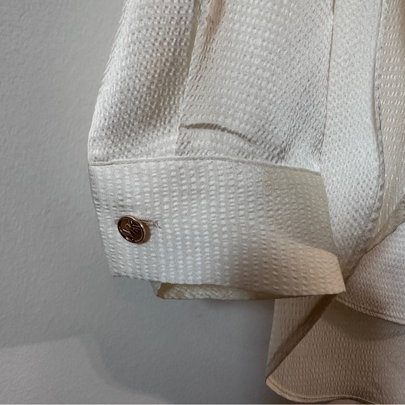 MICHAEL KORS | Women’s Long Sleeve Satin Button Down Shirt size Small - Picture 6 of 8